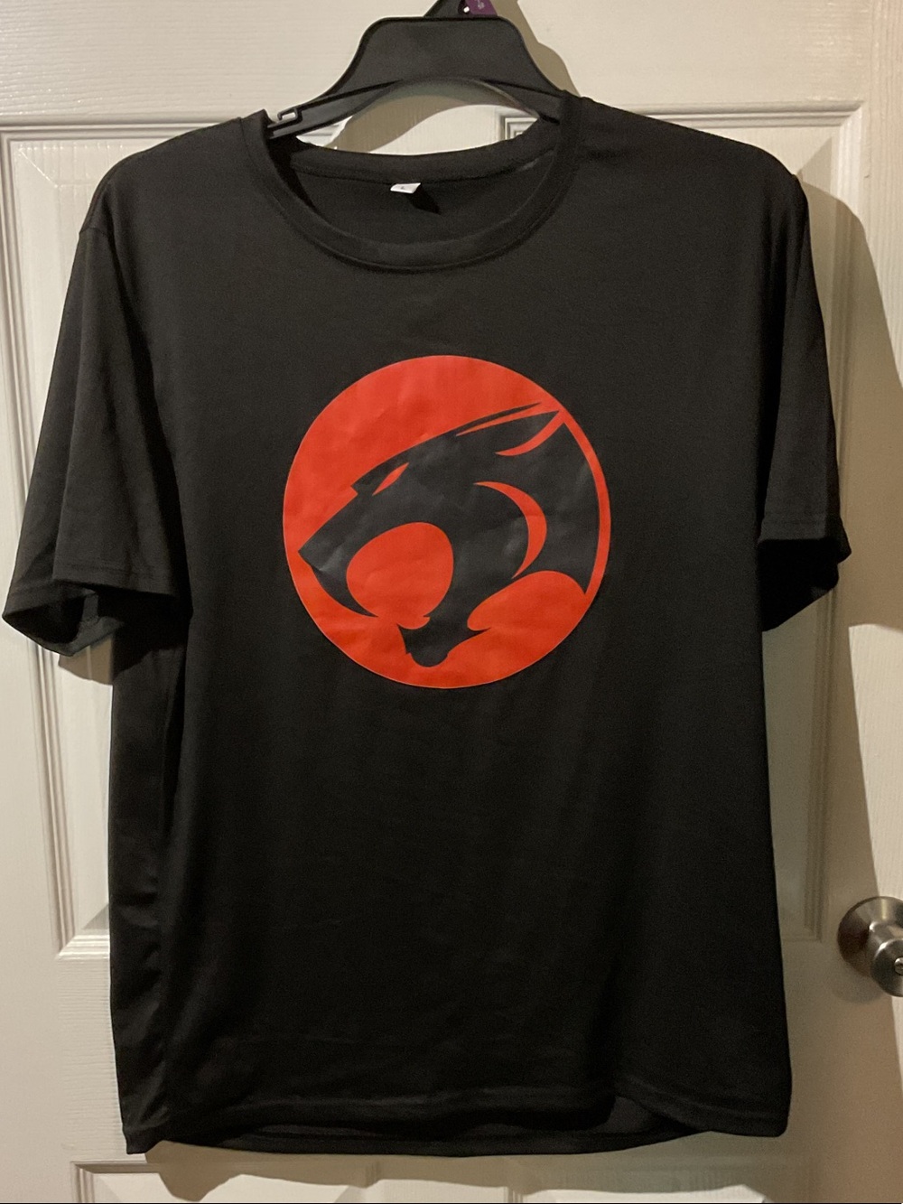 ThunderCats Black T-Shirt with Red Logo *Polyester*